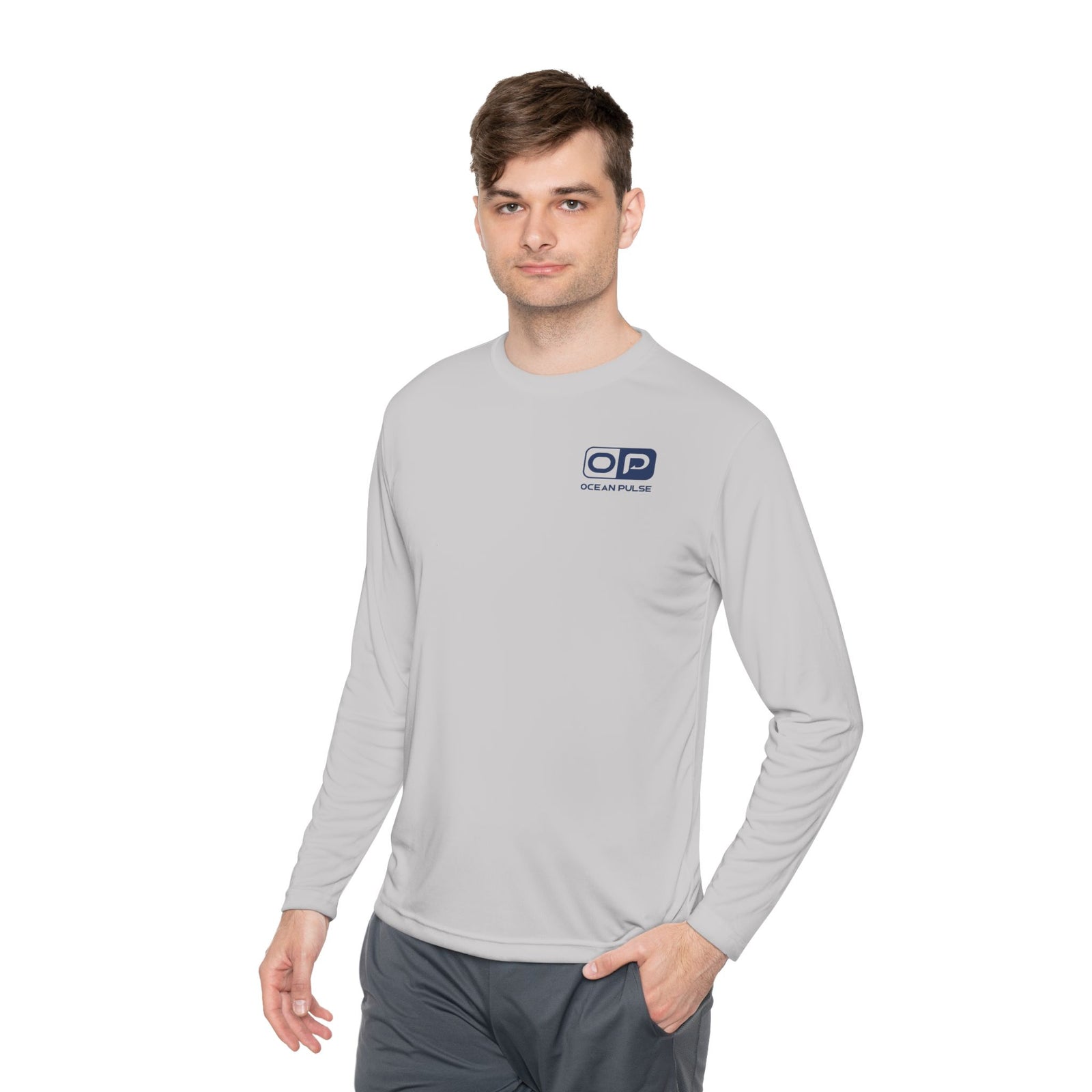 OP Florida Keys Reef Slam Long Sleeve Performance Fishing Shirt by Ocean Pulse (Silver)