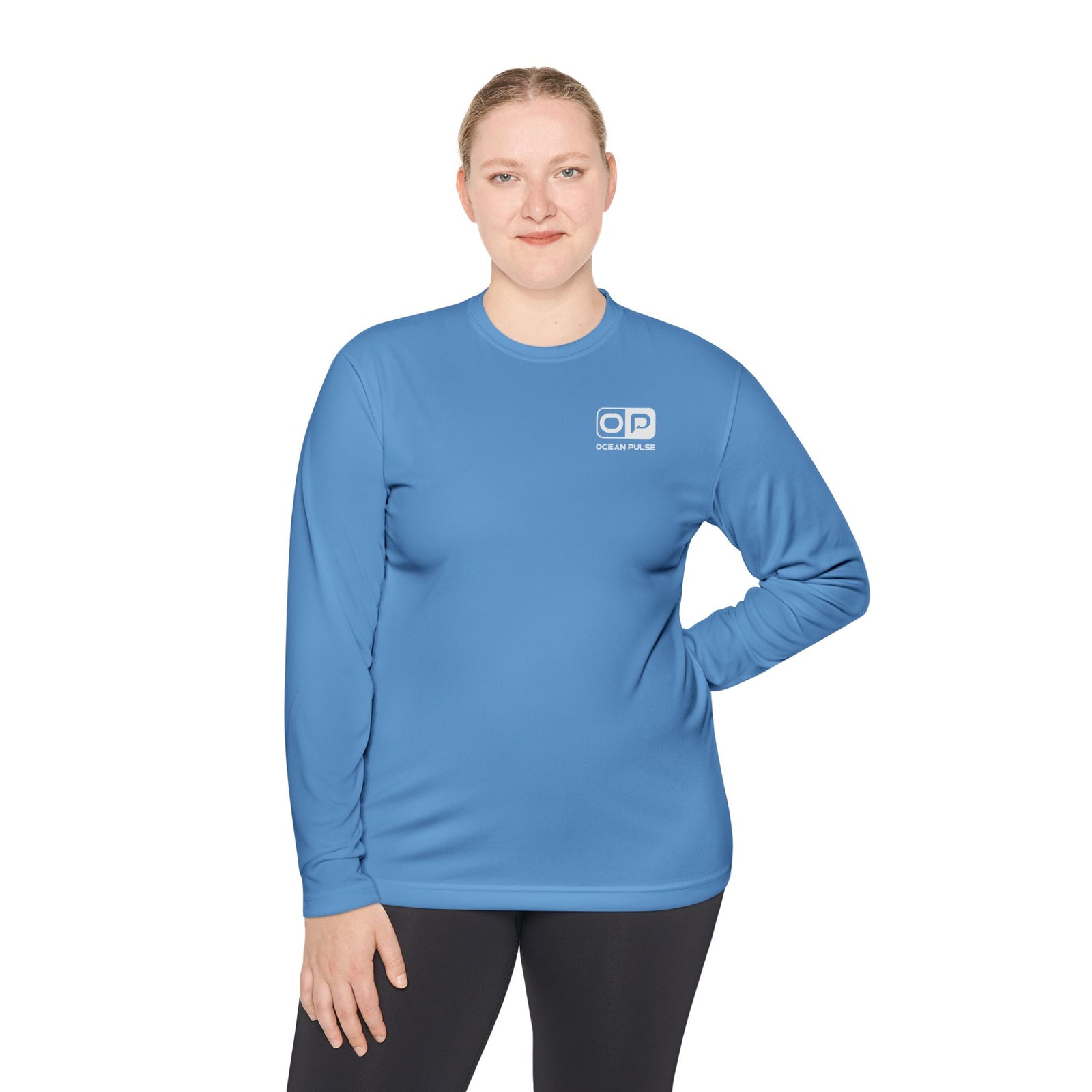 OP Florida Keys Reef Slam Long Sleeve Performance Fishing Shirt by Ocean Pulse (Carolina Blue)