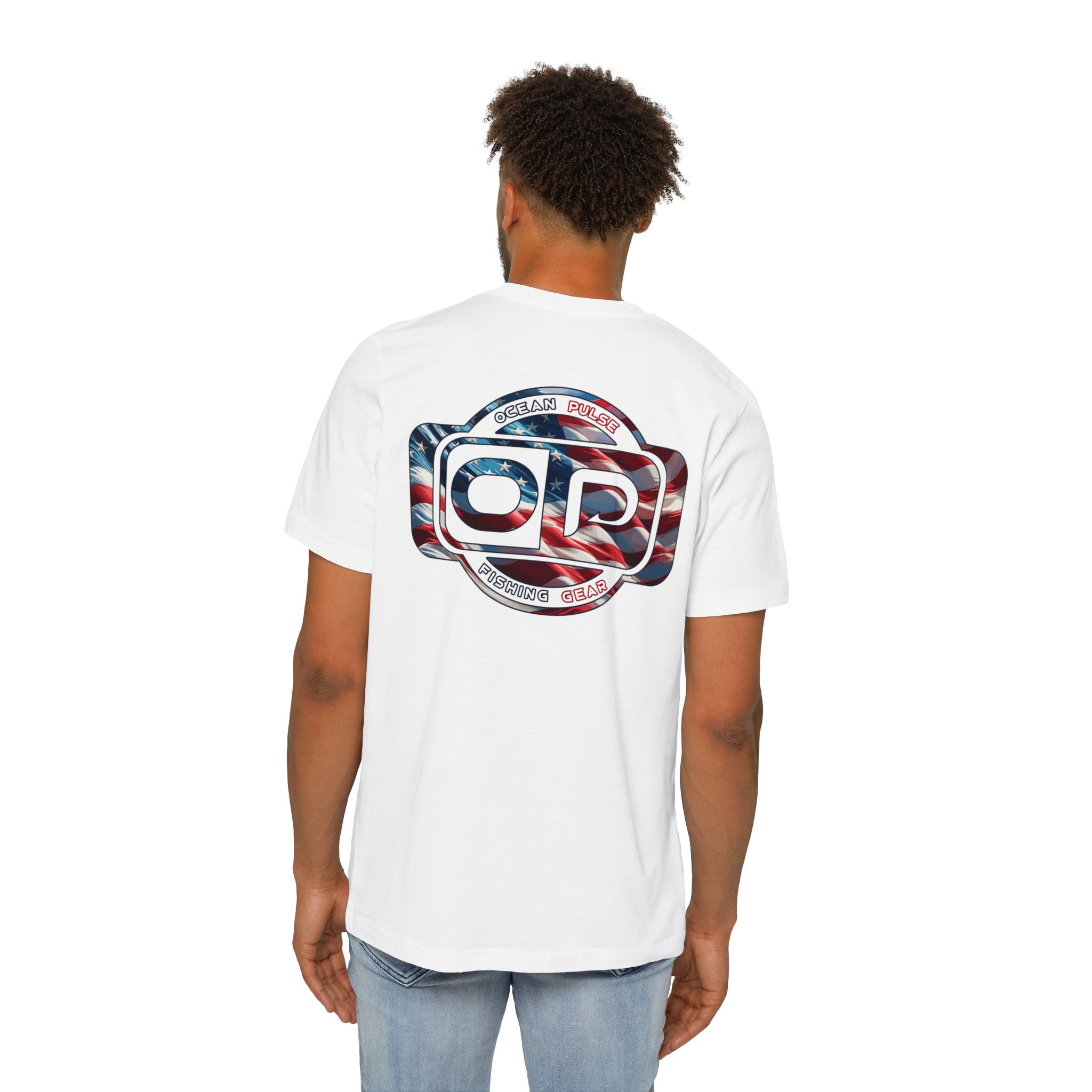 Ocean Pulse Patriot Short Sleeve T-Shirt (White) - Ocean