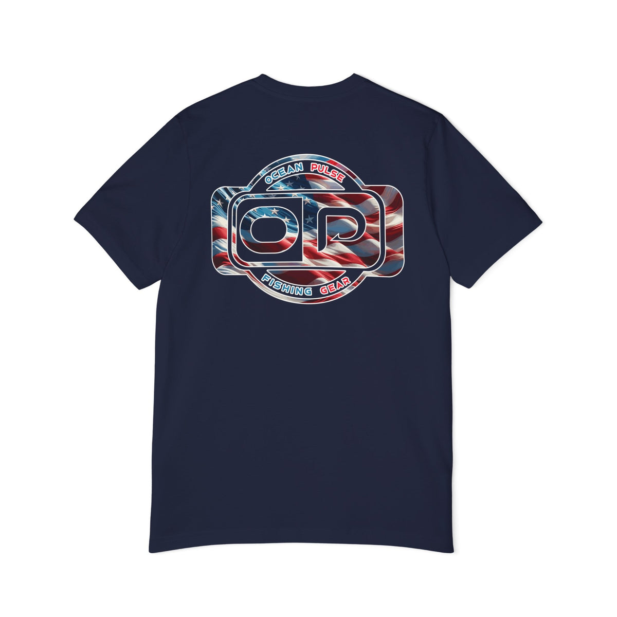 Ocean Pulse Patriot Short Sleeve T-Shirt (Navy Blue) - Ocean Pulse Gear