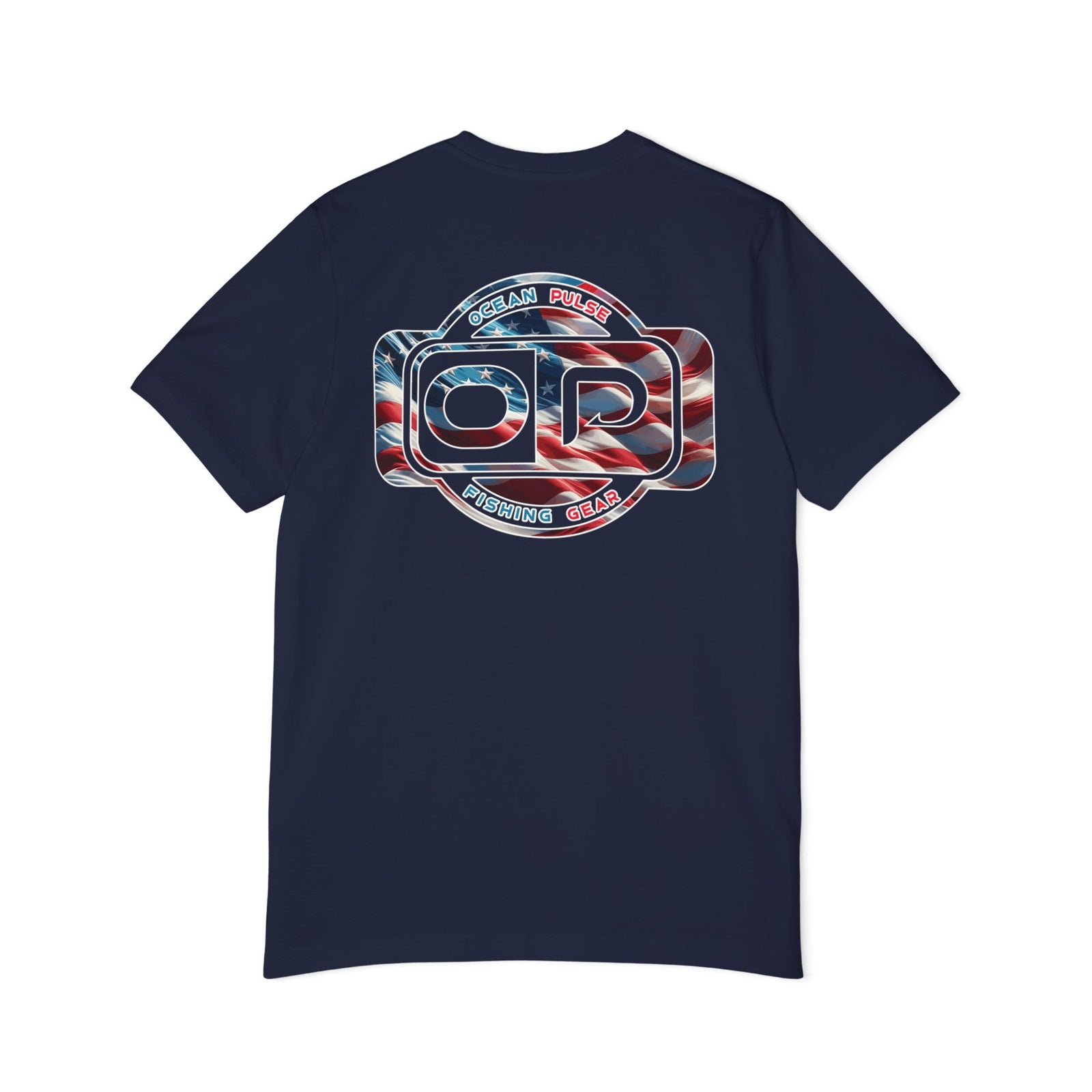 Ocean Pulse Patriot Short Sleeve T-Shirt (Navy Blue) - Ocean Pulse Gear
