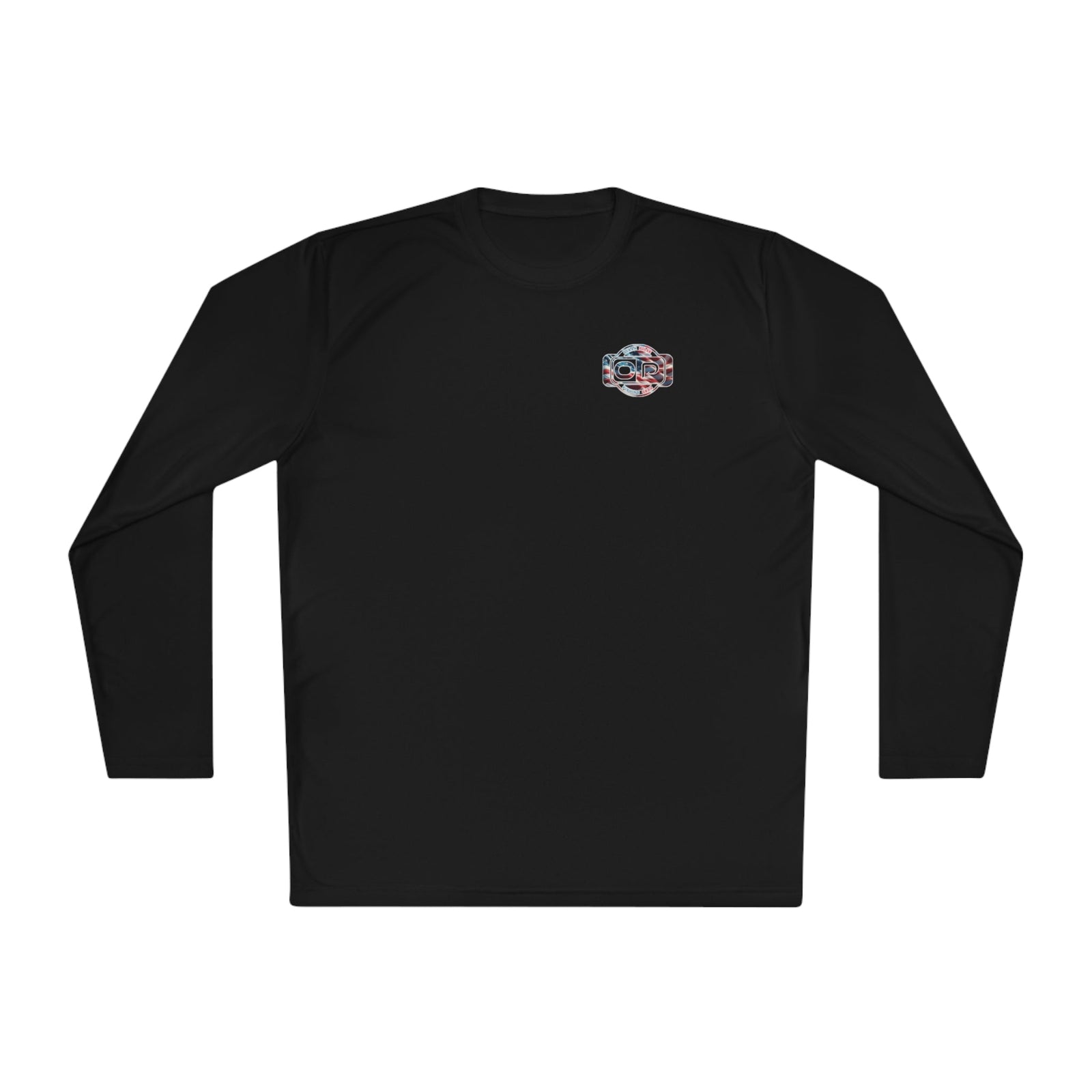 OP American Flag Long Sleeve Performance Fishing Shirt by Ocean Pulse (Black) - Ocean Pulse Gear