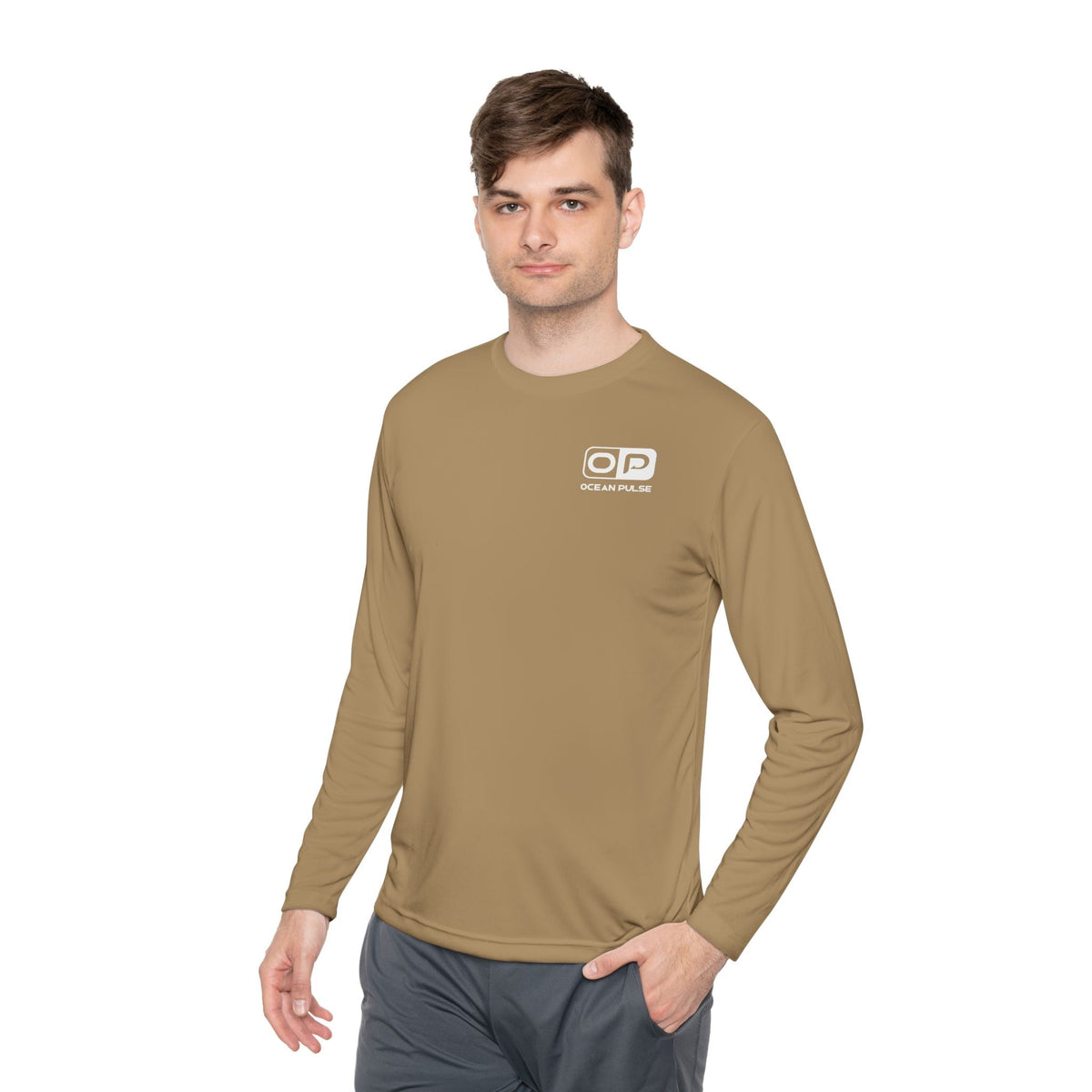 OP Florida Keys Reef Slam Long Sleeve Performance Fishing Shirt by Ocean Pulse (Coyote Brown) - Ocean Pulse Gear