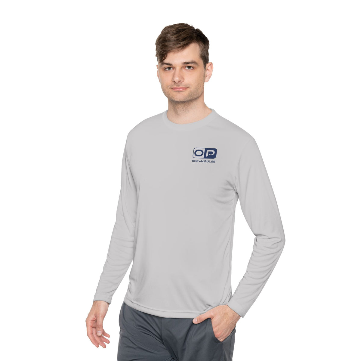 OP Florida Keys Reef Slam Long Sleeve Performance Fishing Shirt by Ocean Pulse (Silver) - Ocean Pulse Gear