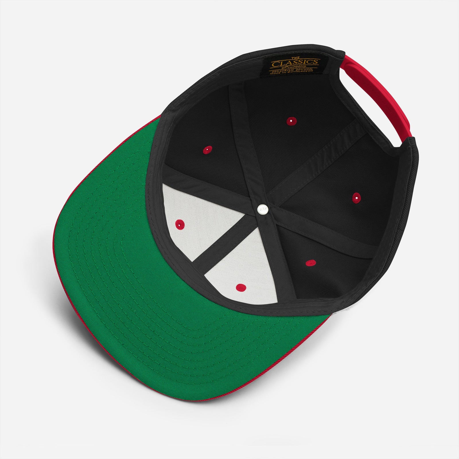 OP OG Snapback Hat by Ocean Pulse (Black and Red) - Ocean Pulse Gear