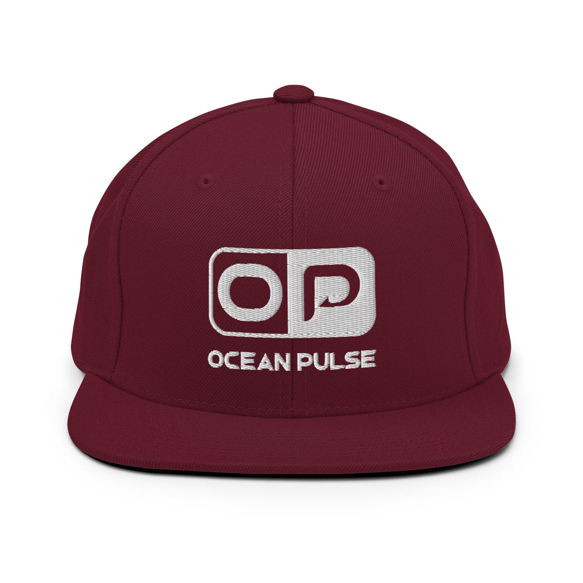 OP OG Snapback Hat by Ocean Pulse (Maroon) - Ocean Pulse Gear