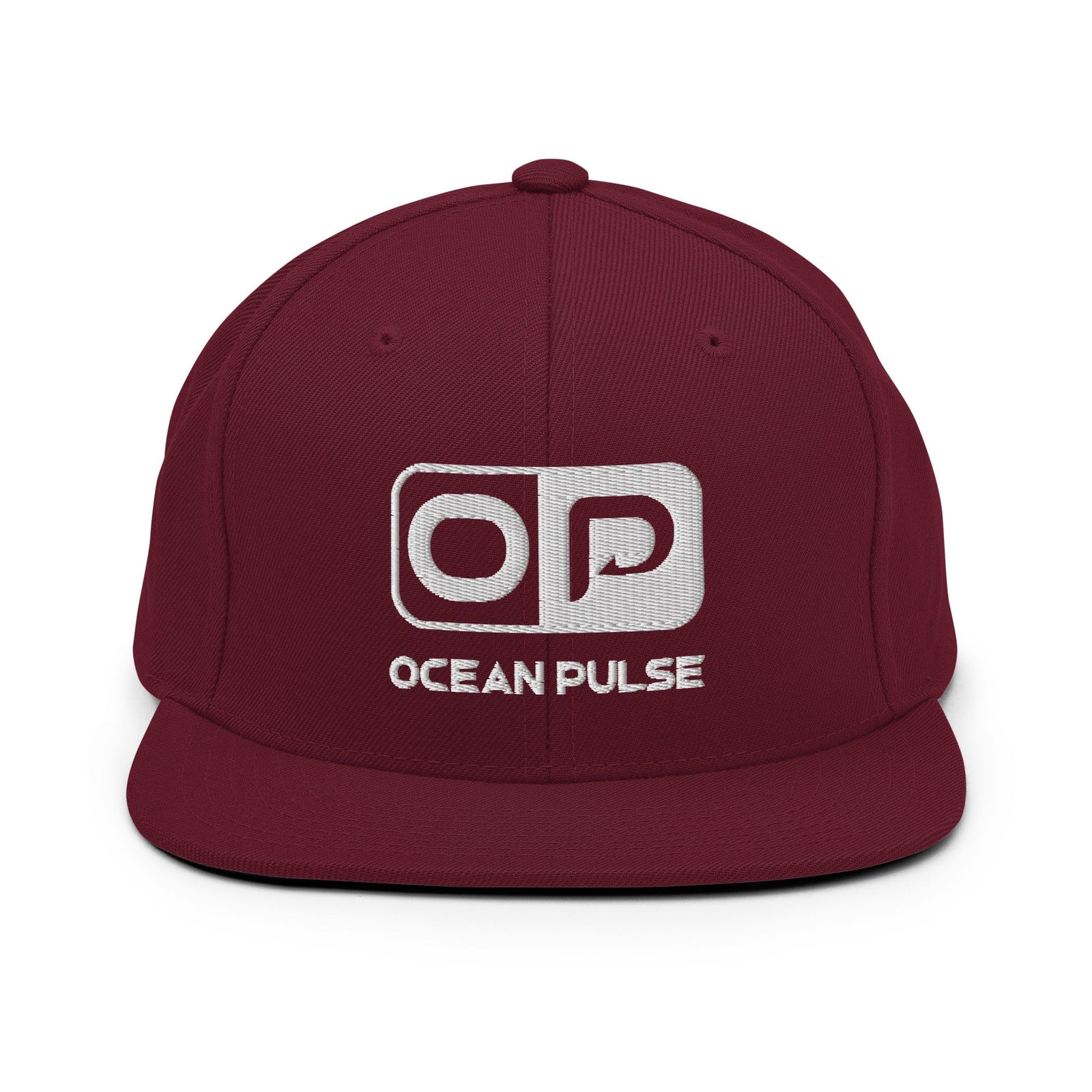 OP OG Snapback Hat by Ocean Pulse (Maroon) - Ocean Pulse Gear