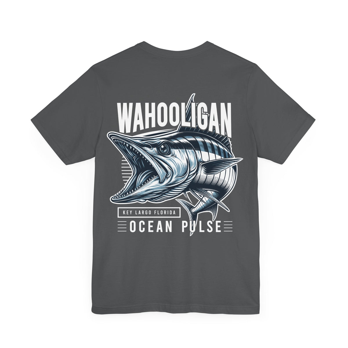 Wahooligan T-Shirt by Ocean Pulse (Asphalt Gray) - Ocean Pulse Gear